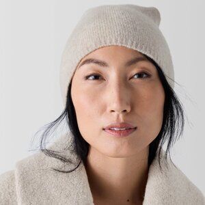 NWT Eileen Fisher Maple Oat Lofty Recycled Cashmere Hat